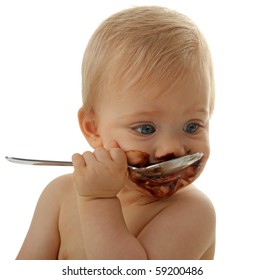 Baby Eating Chocolate Images Stock Photos Vectors Shutterstock