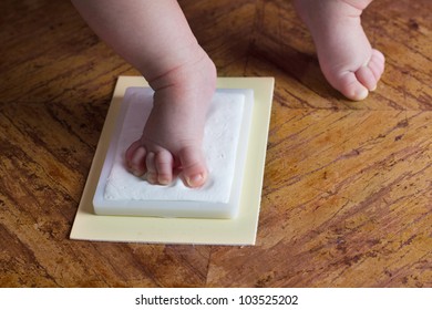 Baby Foot On Memory Prints.