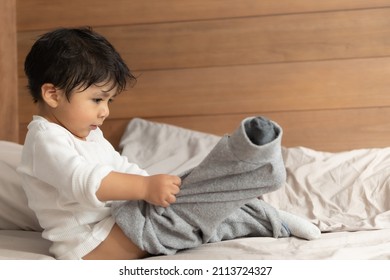 Baby Getting Dressed By Himself 