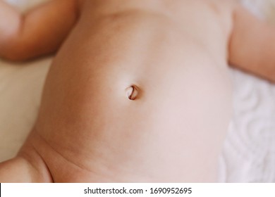Baby Girl Cute Belly Button 