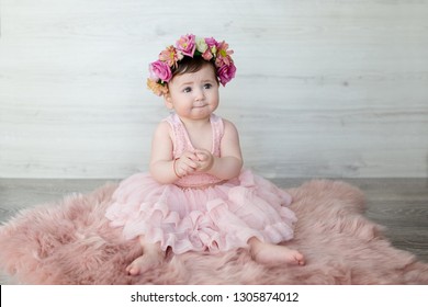 baby girl pink tulle dress