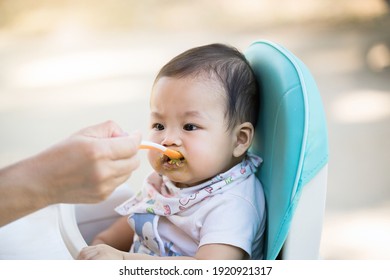 Baby Girl Sitting On Baby Chair Stock Photo 1920921317 | Shutterstock