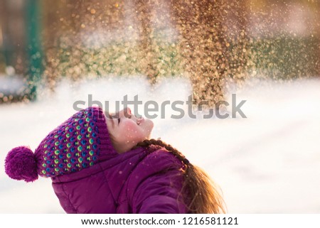 Foto Bild An einem Wintertag feminin