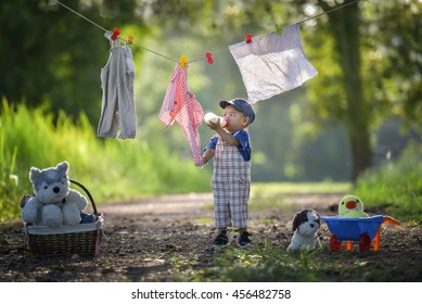 Baby Girls Do Housework Soap Laundry Natural .