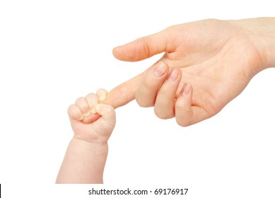 Baby Hand Holding Mother Finger