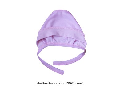 Baby Hat,Pink Baby Hat Isolated On White Background