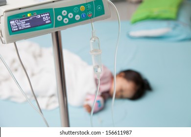 Baby Have Diarrhea With Saline Intravenous (iv)