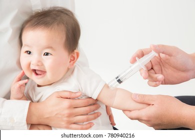Baby and injection