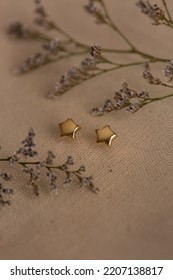 Baby Jewelry Tiny Real 18 Carat Gold Children Earrings