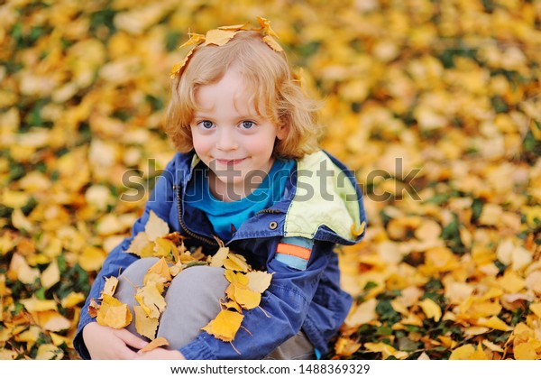 Baby Little Boy Curly Blond Hair Stock Photo Edit Now 1488369329