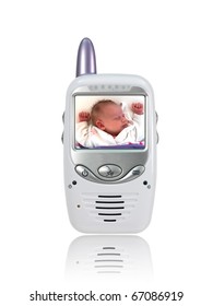 A Baby Monitor Isolated Against A White Background