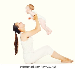 Baby Mother Doing Exercises Stock Photo 249969772 | Shutterstock