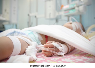 Baby In The Pediatric ICU