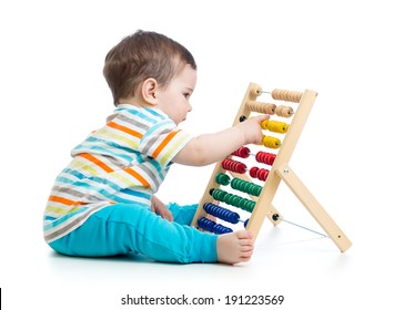 Baby Playing With Abacus