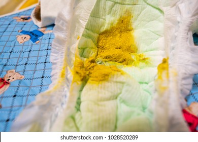 Baby Poop On Diapersnormal Yellowish Color Stock Photo 1028520289 ...