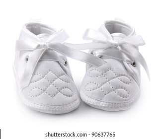 Baby Shoes Isolated On White Background