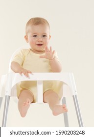 Baby Sitting In High Chair