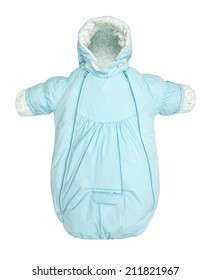 Baby Snowsuit Coat Bag On A White Background