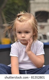 Baby With Static Electric Hair