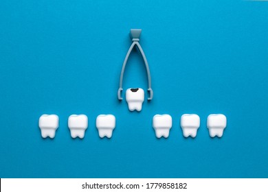 Baby Tooth Extraction. Surgery Of Children's Teeth, Concept.