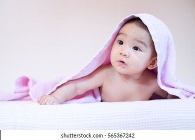 A Baby In Towel 