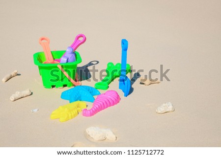 Similar – Image, Stock Photo Shovel and starfish on the beach