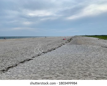 Babylon, NY - August 3, 2020: Wide Beaches At The Robert Moses State Park- Long Island.