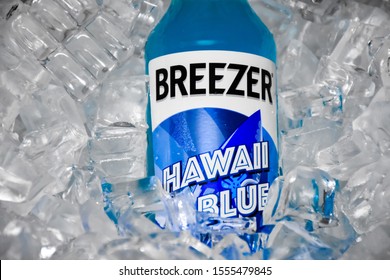 Ayutthaya​-Thailand, 10/11/2019​: Bacardi Breezer, Breezer For Short. Bacardi Breezer Was The First Entrant In The Ready-to-drink Category And Is Currently The Market Leader In Its Segment