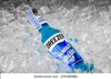 Ayutthaya​-Thailand, 10/11/2019​: Bacardi Breezer, Breezer For Short. Bacardi Breezer Was The First Entrant In The Ready-to-drink Category And Is Currently The Market Leader In Its Segment