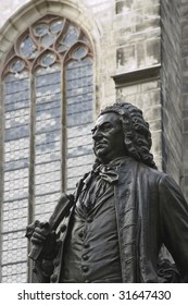Bach statue in Leipzig