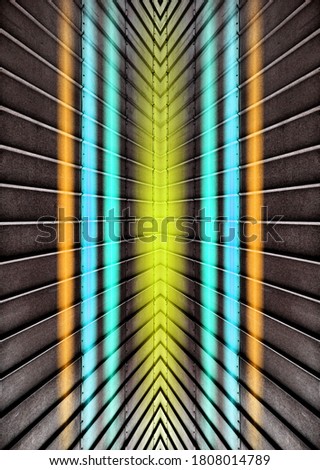 Back to the 80s style, abstract neon vintage design background with lights, beautiful retro futuristic neon style with colored lines 