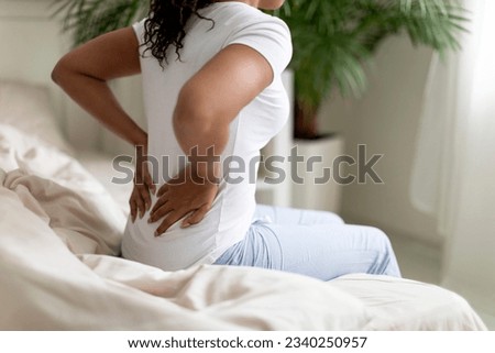 Similar – Image, Stock Photo Unrecognizable black woman touching wet ground with hand