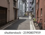 Back alley scenery in Tokyo