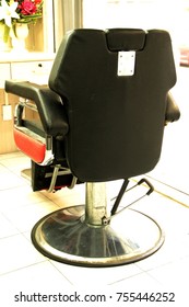 The Back Of The Barber Chair Men In The Barber Shop.