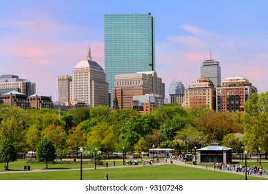 Back Bay From Boston Common