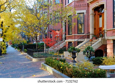 Back Bay, Boston In The Fall