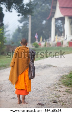 back of buddha munk