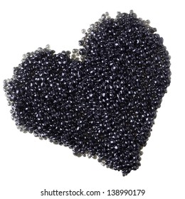 Back Caviar Heart