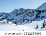 Back country terrain at Snowbird Alta Ski Resort, Alta, UT, USA, February 4, 2023