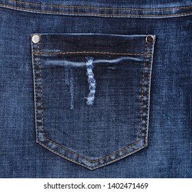 Back Denim Blue Jeans Pocket Texture Stock Photo 1402471469 | Shutterstock