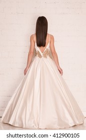 Back Of Elegant Wedding Dress