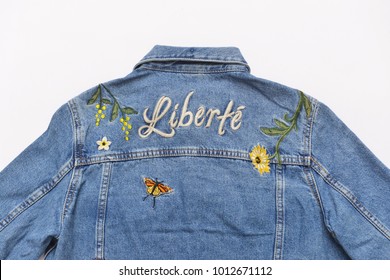 631 Embroidered Denim Jackets Images, Stock Photos & Vectors | Shutterstock