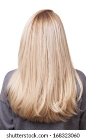 Back Of Girl With Beautiful Long Blonde Hair