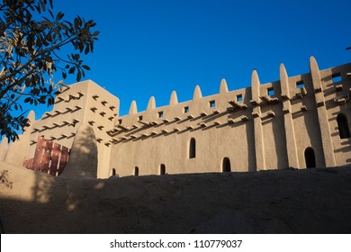 The Back Of The Great Mosque, Djenne, Mali, Africa.