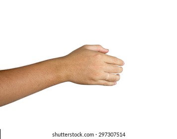 Back Of Hand Isolated On White Background