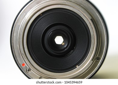 back or inside of the camera lens