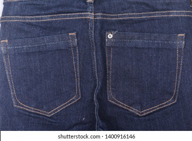 Back Jeans Small Pocket Close Denim Stock Photo 1400916146 | Shutterstock