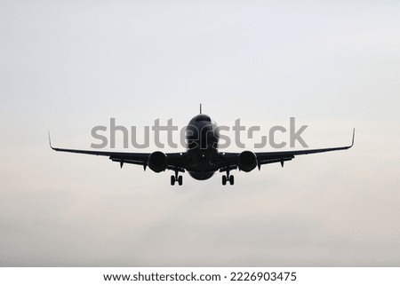 Back light of the airplane.