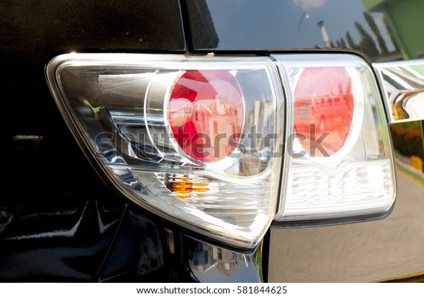 Back light off car for security for your car and\
other car on the road.