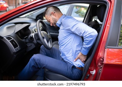 Back Pain Car Driving Injury And Tired